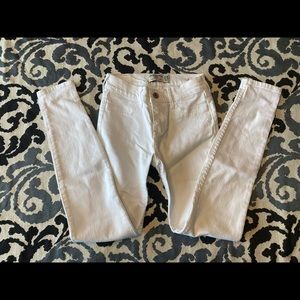 Girl’s 11/12 Abercrombie Kids Super Skinny White Jean Pants